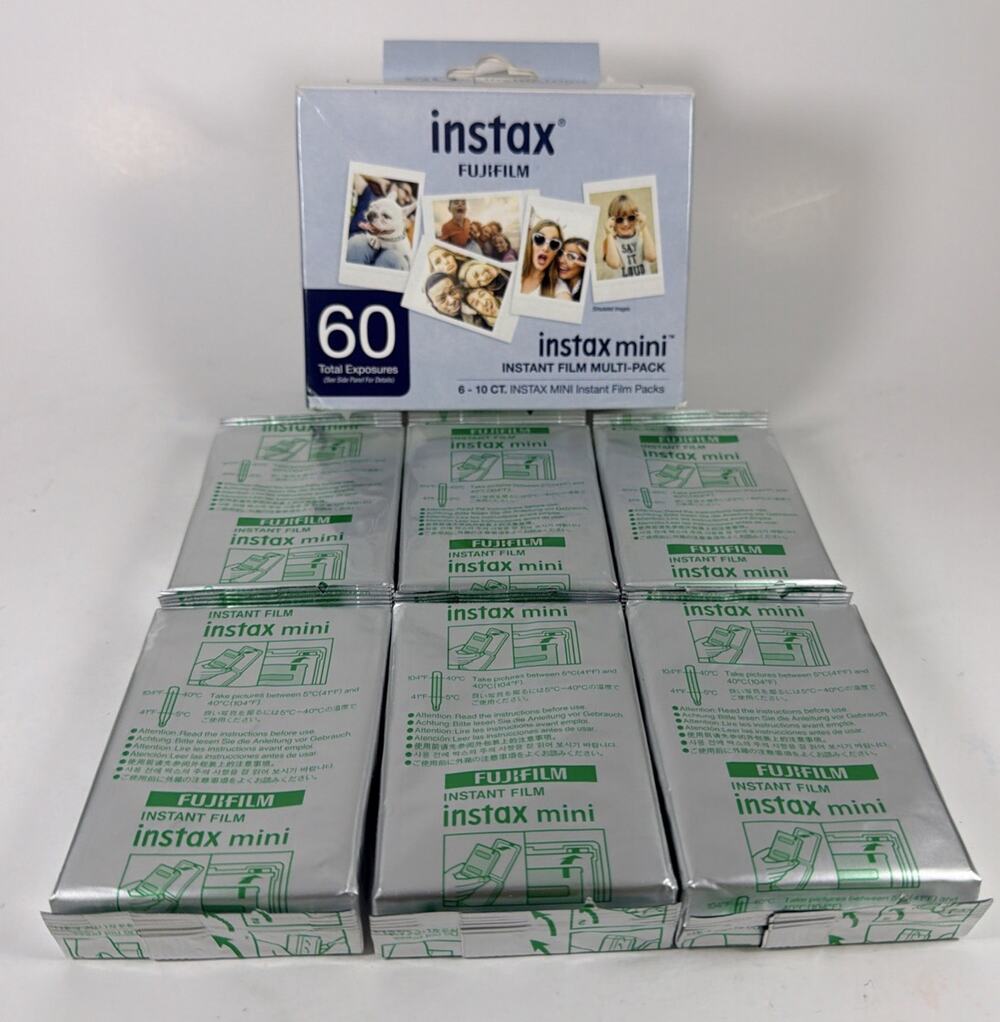 Fujifilm Instax Mini Pack Instant Film 60 Exposures - Exp 09/2024 - Open Box